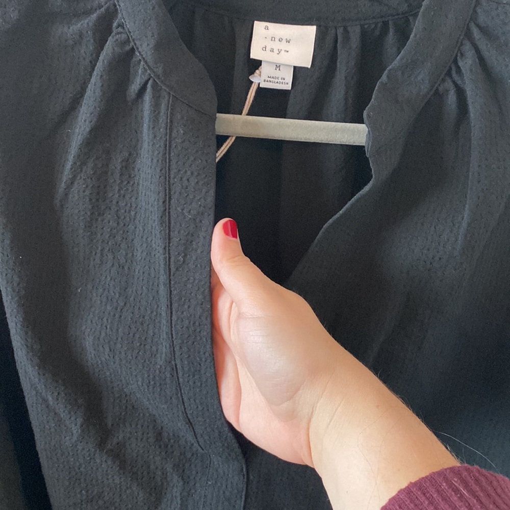 NWT Target Textured Blouse - Picture 7 of 8
